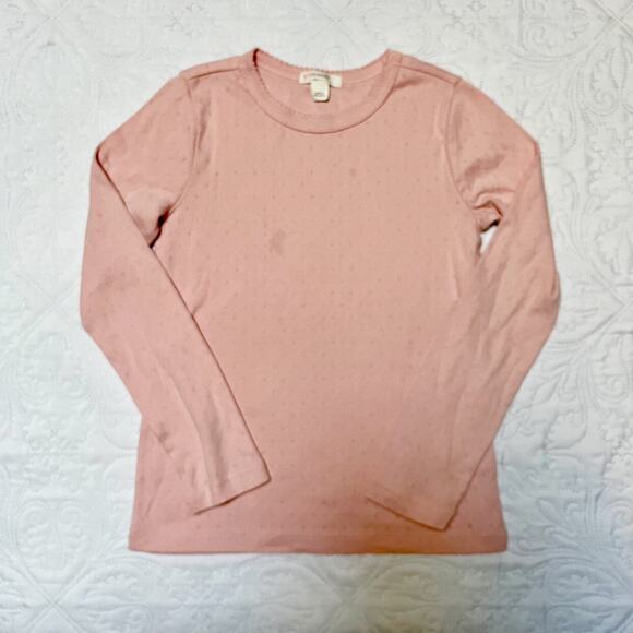Crewcuts Pointelle Long Sleeve Shirt Size 6/7 - Picture 2 of 5